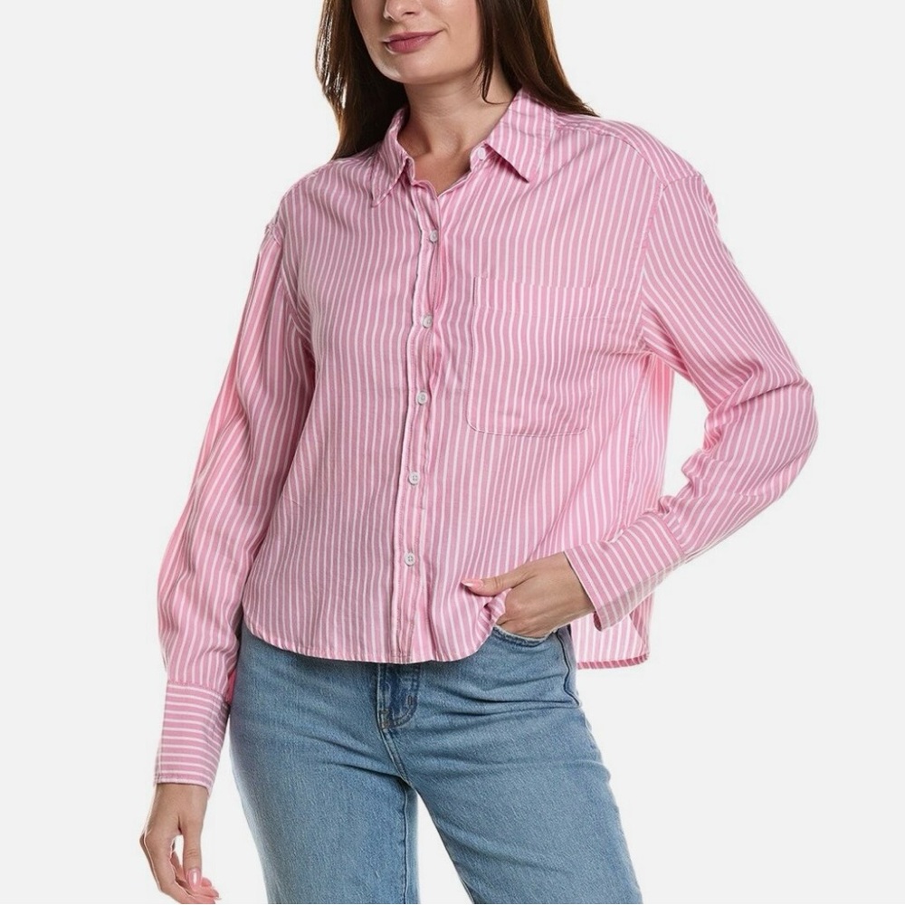 Lola River Stripe Button Front Shirt Women's